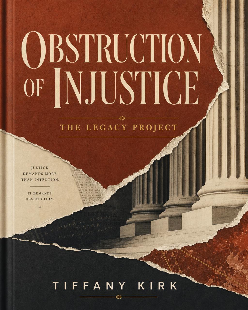 Obstruction of Injustice: The Legacy Project by Tiffany Kirk — book cover